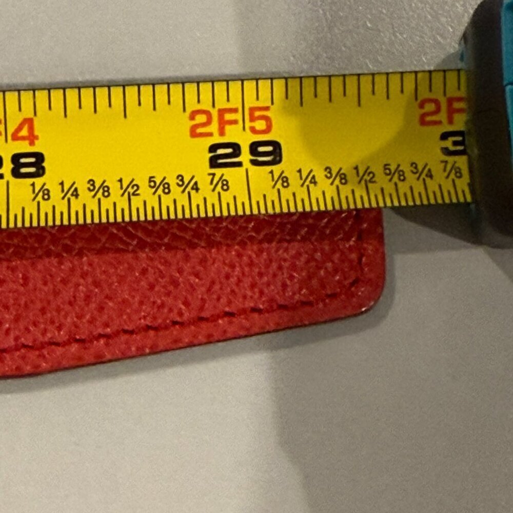 Hermes Reversible Belt Strap Red Black 32mm Size Small or XS 60cm - Picture 7 of 9